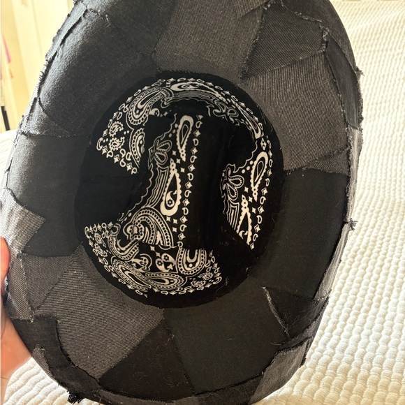 Levi’s Black Patchwork Denim Hat - Custom Made! Cowboy Carter Tour main image 4
